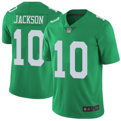 Men Philadelphia Eagles #10 DeSean Jackson Limited Green Rush Vapor Untouchable NFL Jersey Football->nfl t-shirts->Sports Accessory